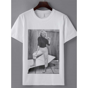  Tricou Marilyn Monroe în pantaloni
